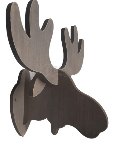 Wooden Moose for wall mounting, very solid