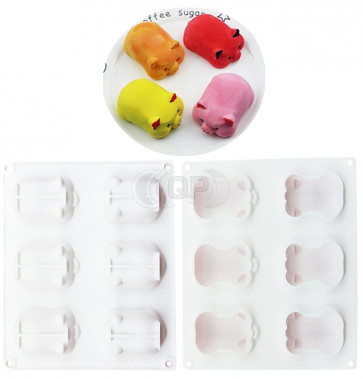 QP0166S silicone mold: Pigs