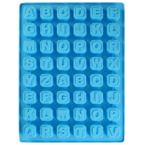 QP0001S silicone mold: alphabet + numbers